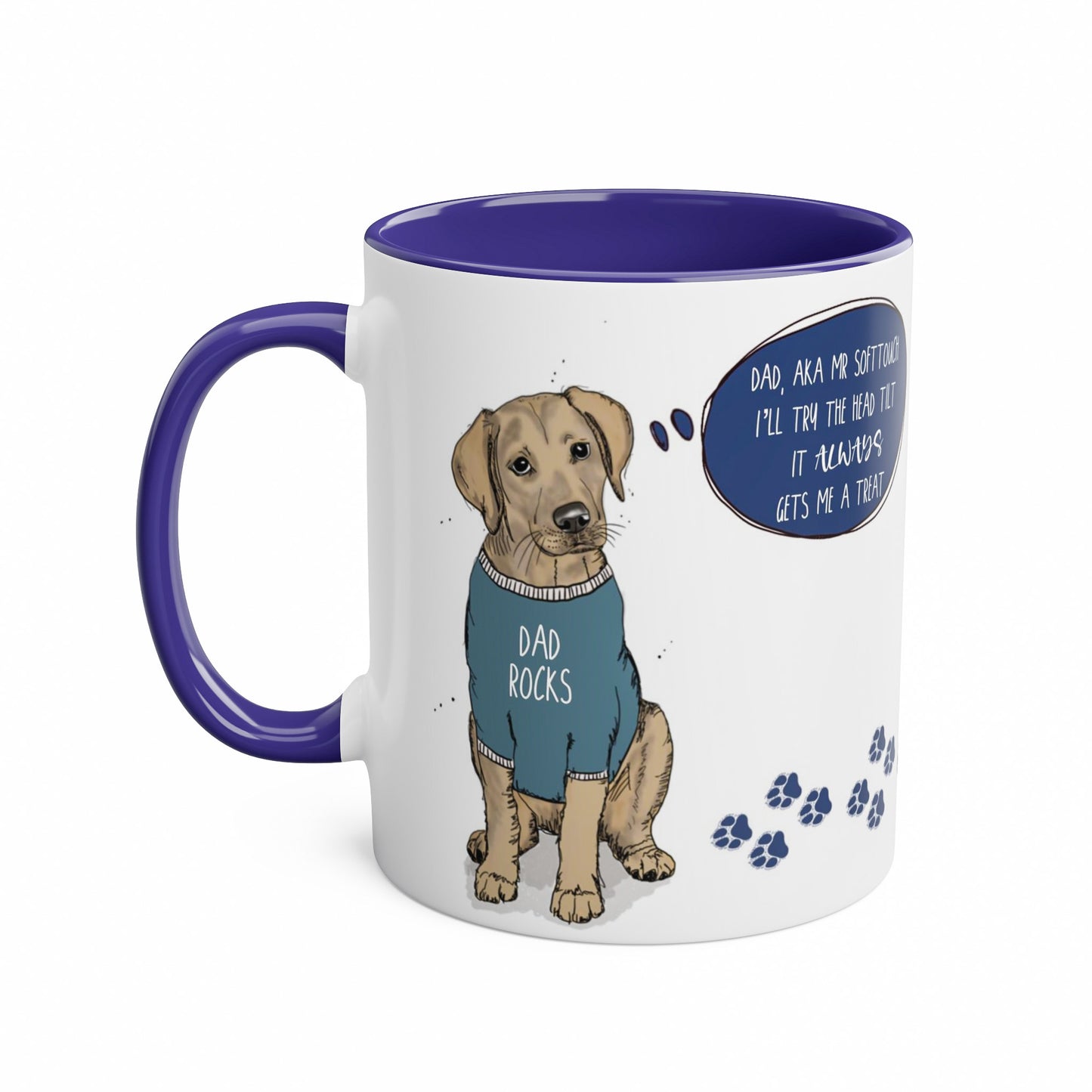 Yellow Labrador Funny Fathers Day Mug