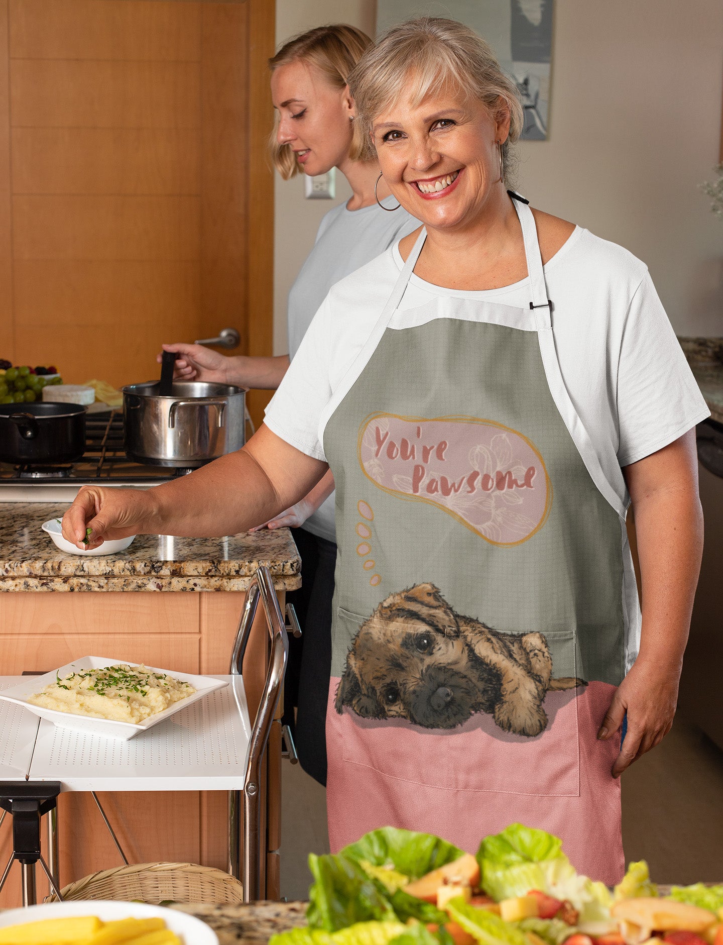 Puppy Border Terrier ‘You’re Pawsome’ Apron