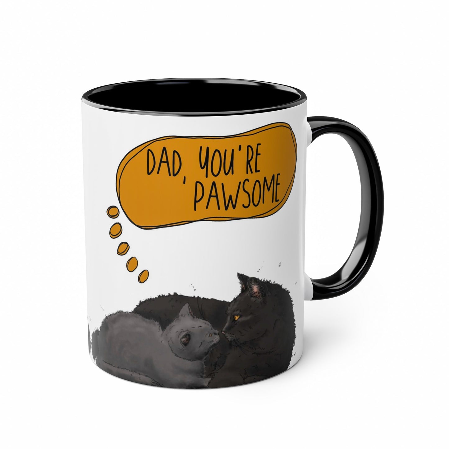 Black Cat Cute Mug for Cat Dad