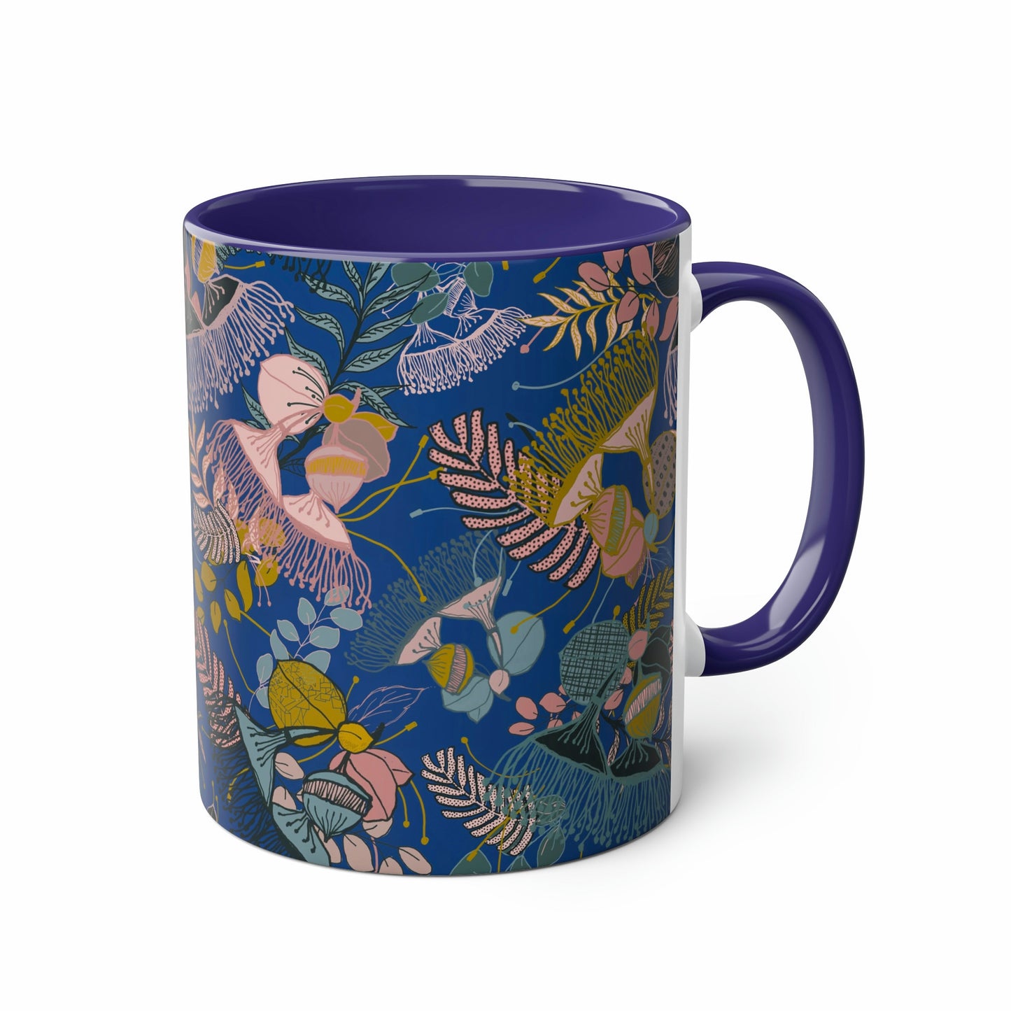 Gum Tree Mug - Electric Blue and Pink