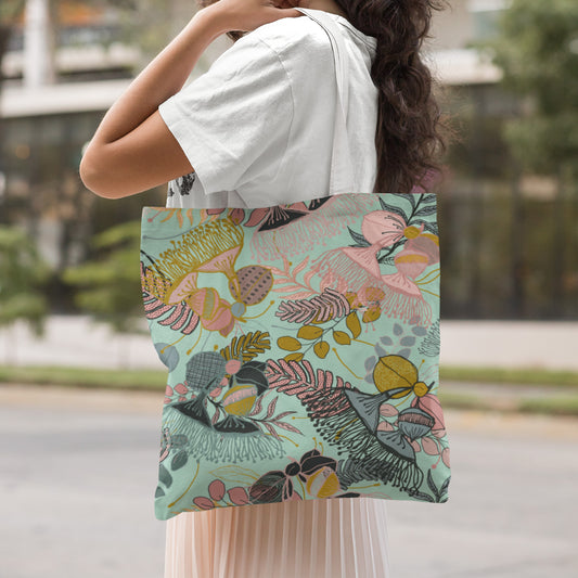 Gorgeous Gum Tree Tote Bag - Mint