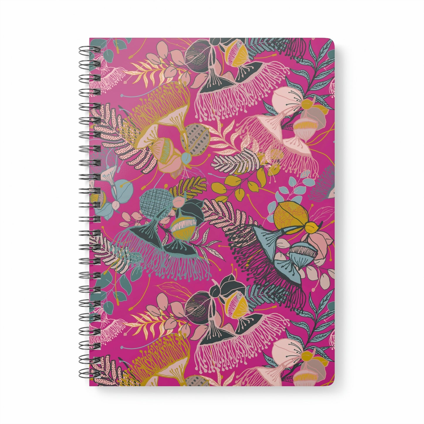 Gorgeous Gum Tree Spiral Notebook - Magenta