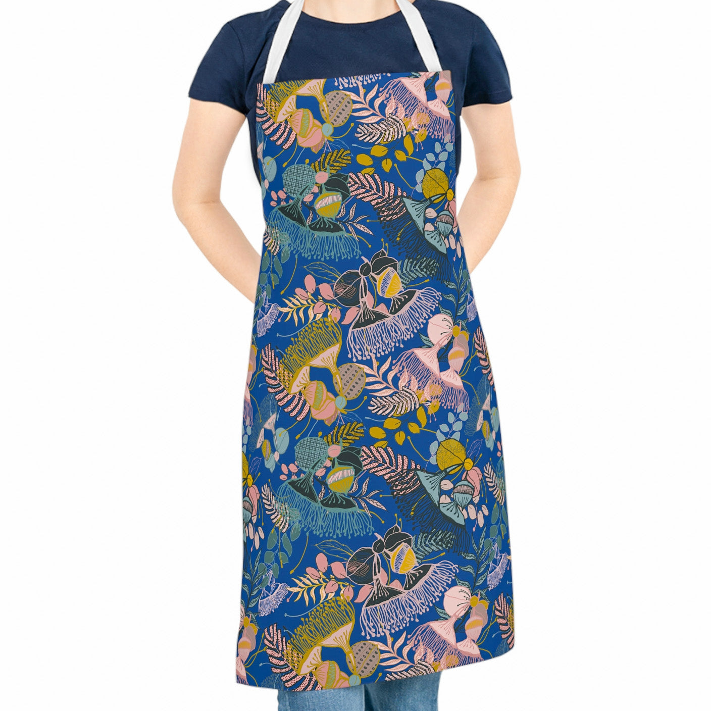 Gorgeous Gum Tree Chefs Apron in Blue