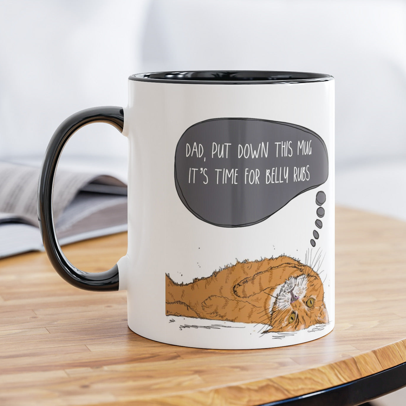 Ginger Cat Funny Fathers Day Mug