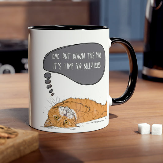 Ginger Cat Funny Fathers Day Mug