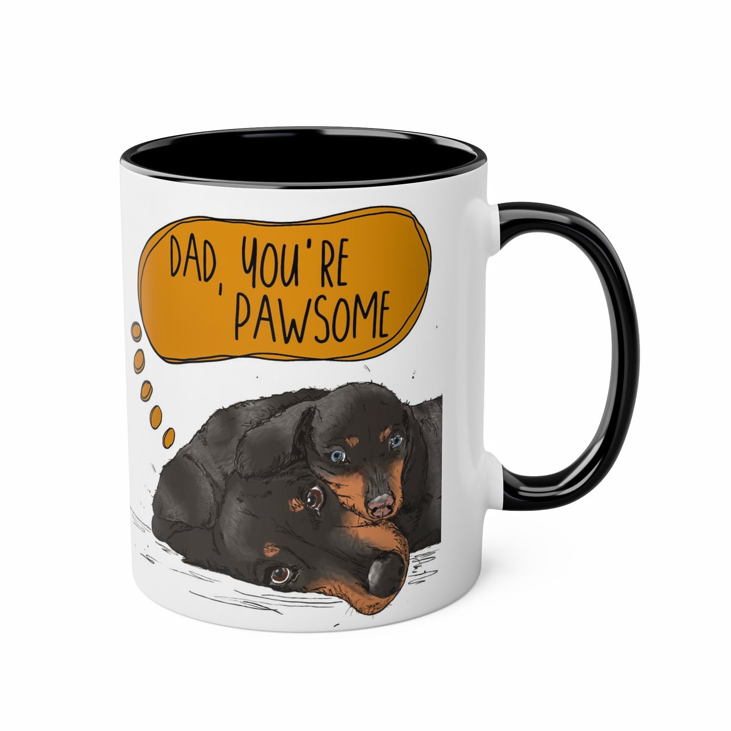 Cute Dachshund, Sausage Dog, Doxie Mug for Dog Dad