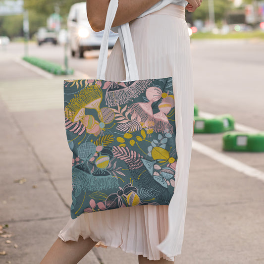 Gorgeous Gum Tree Tote Bag - Teal