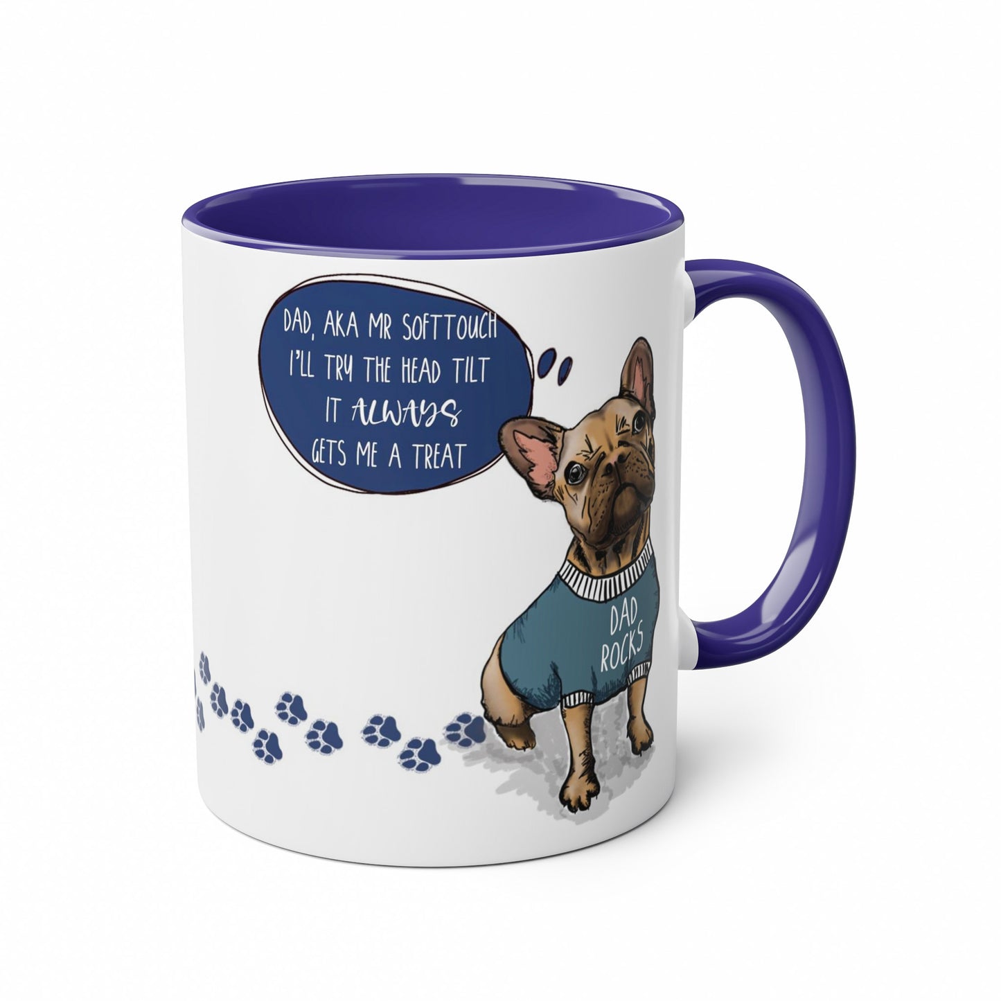 Yellow Frenchie Fathers Day Mug