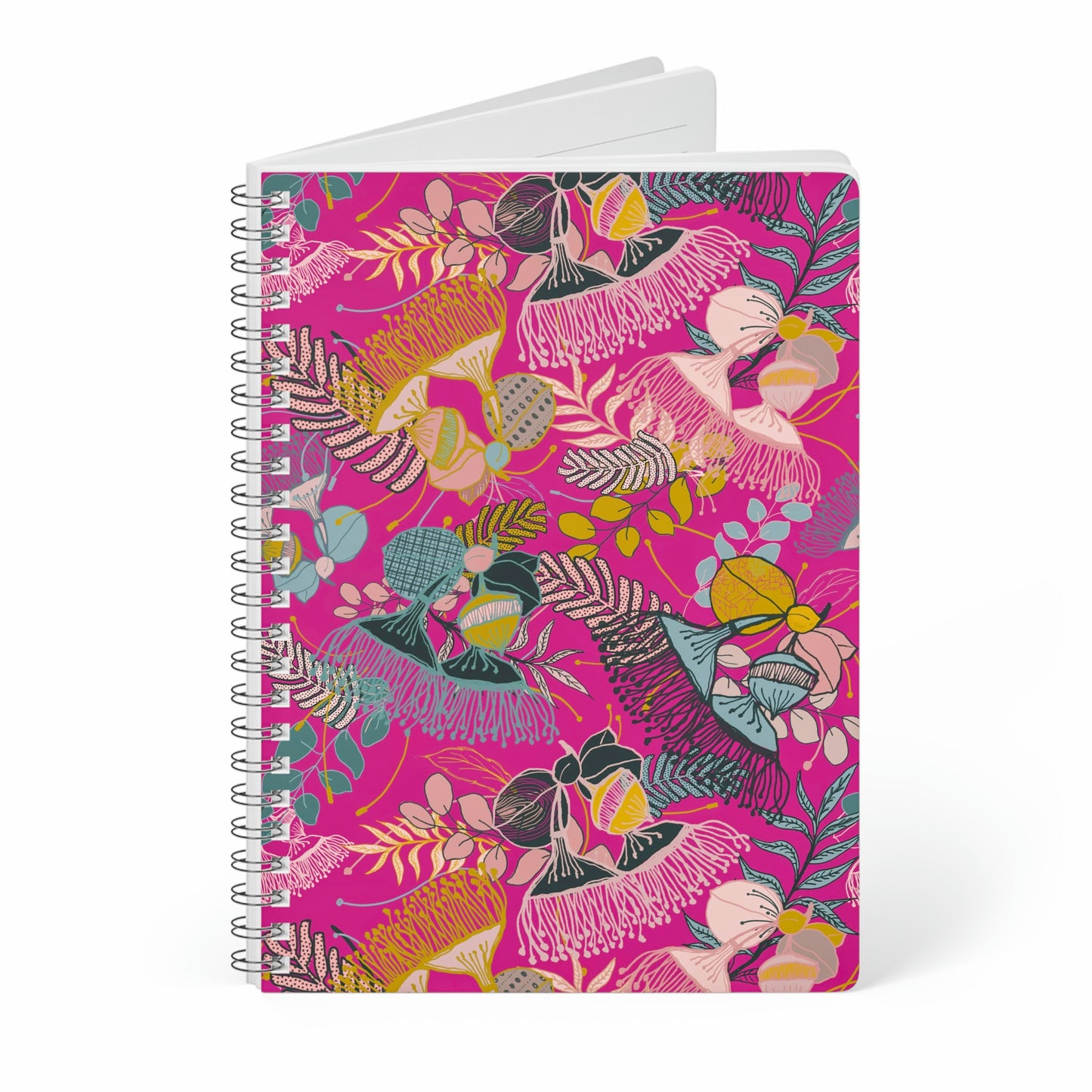 Gorgeous Gum Tree Spiral Notebook - Magenta