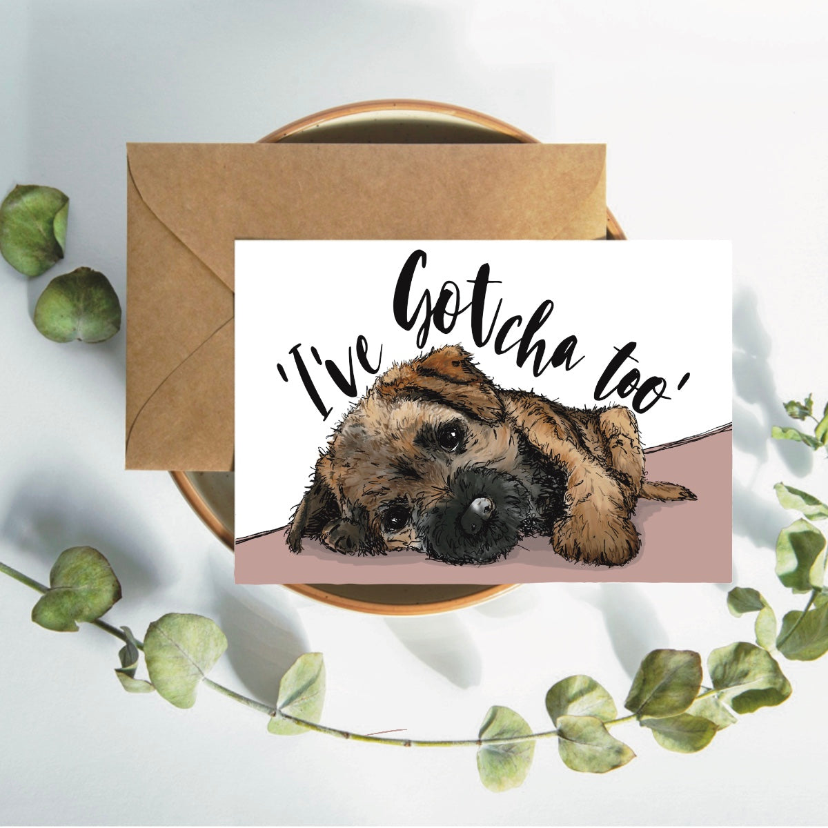 Border Terrier Gotcha Day Card