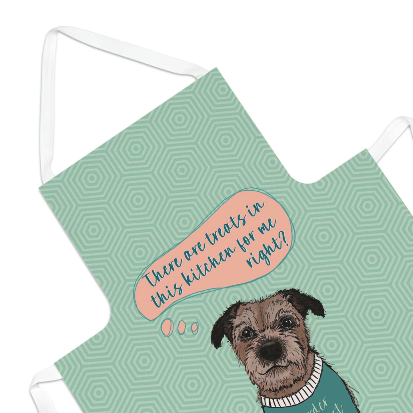 Funny and cute Border Terrier Apron