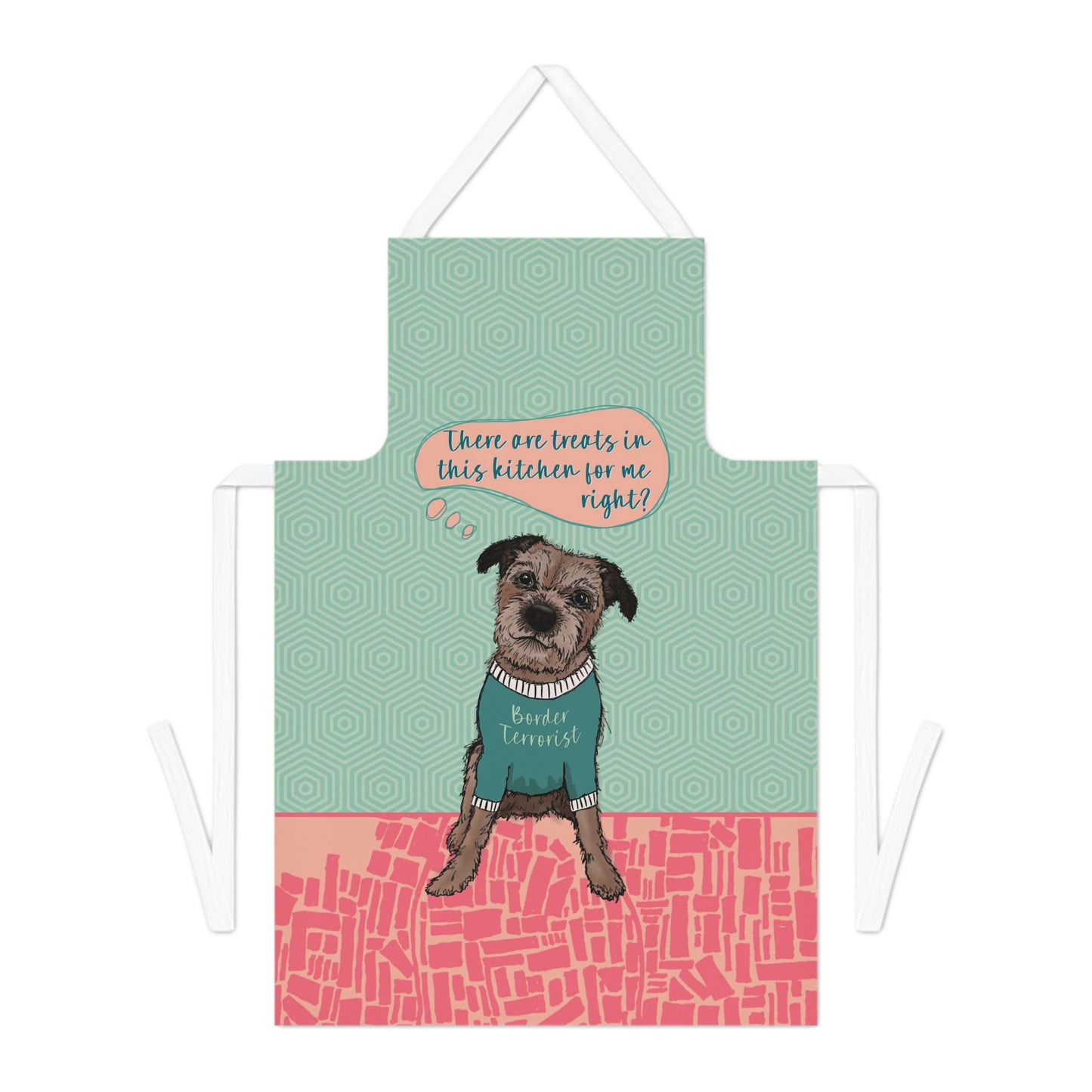 Funny and cute Border Terrier Apron