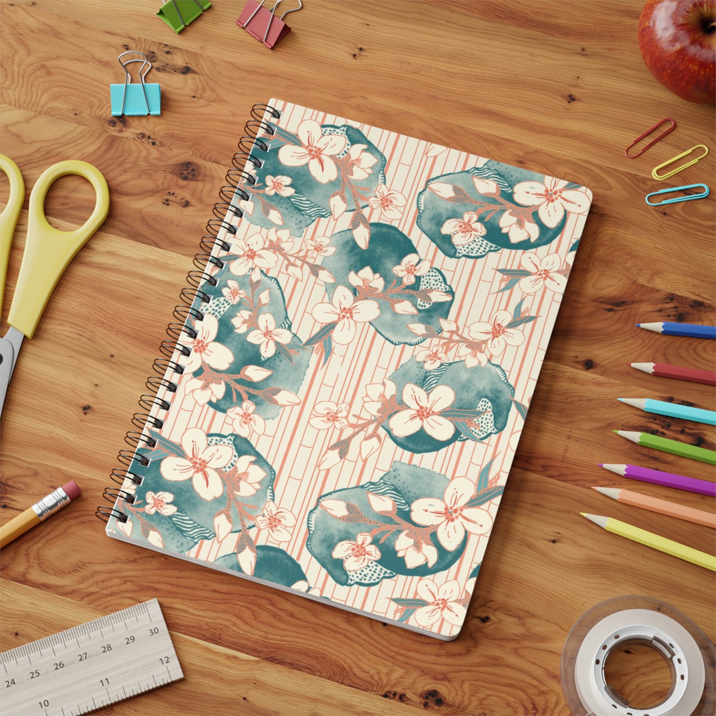 Cherry Blossom Spiral Notebook