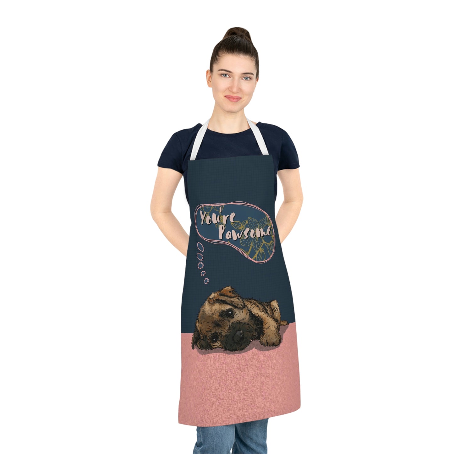 Cute Puppy Border Terrier Apron