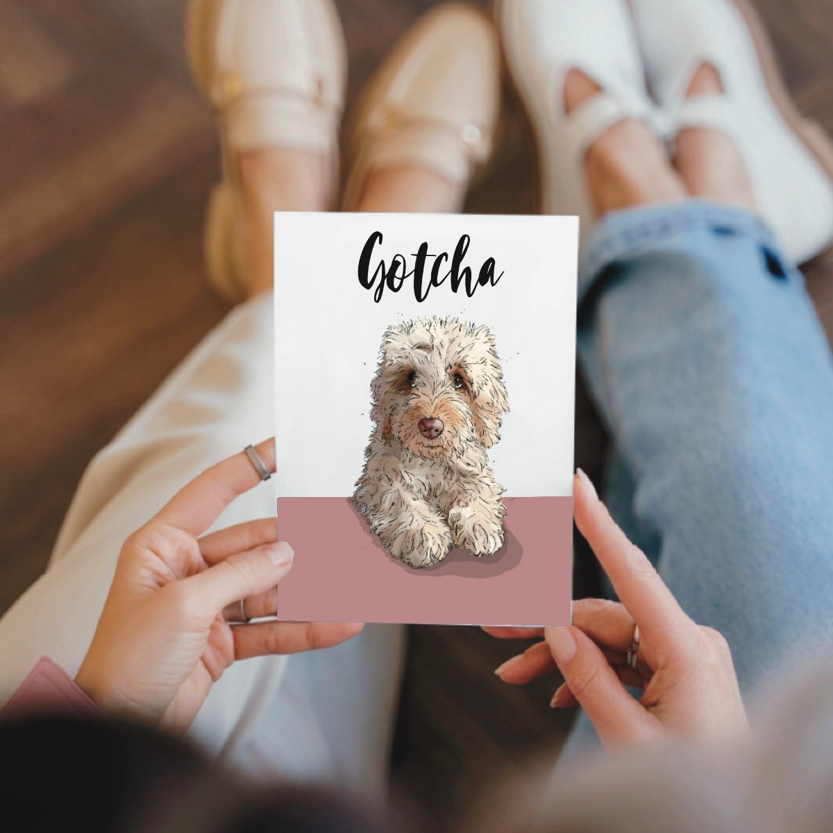 Cockapoo/cavapoo Gotcha Day Card