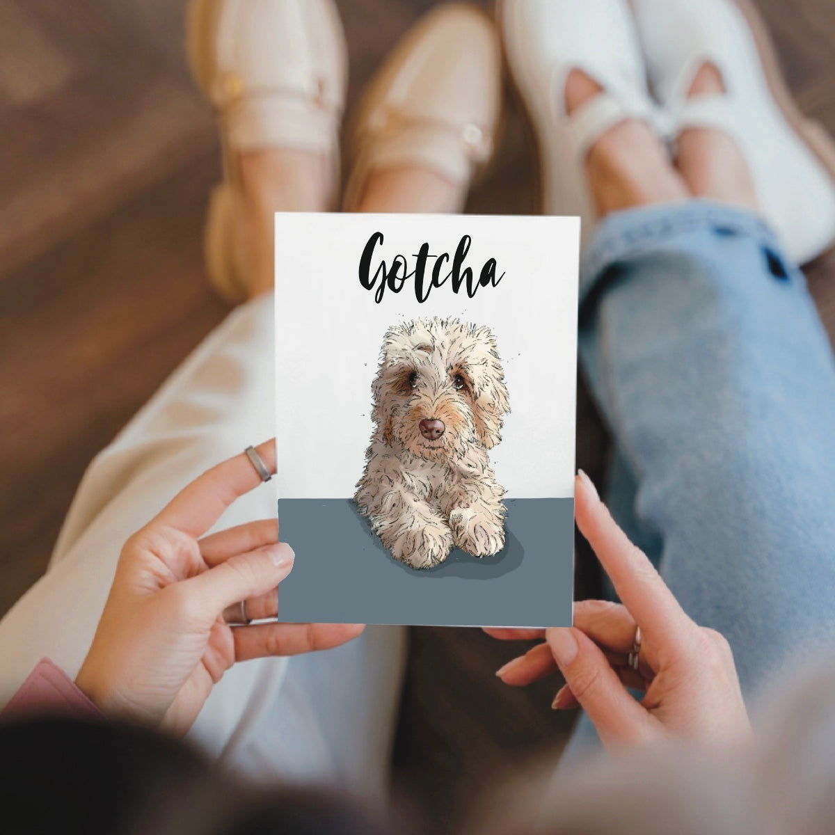 Cockapoo/cavapoo Gotcha Day Card