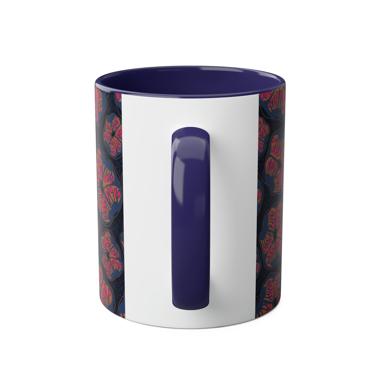 Abstract Floral Pomegranate Mug