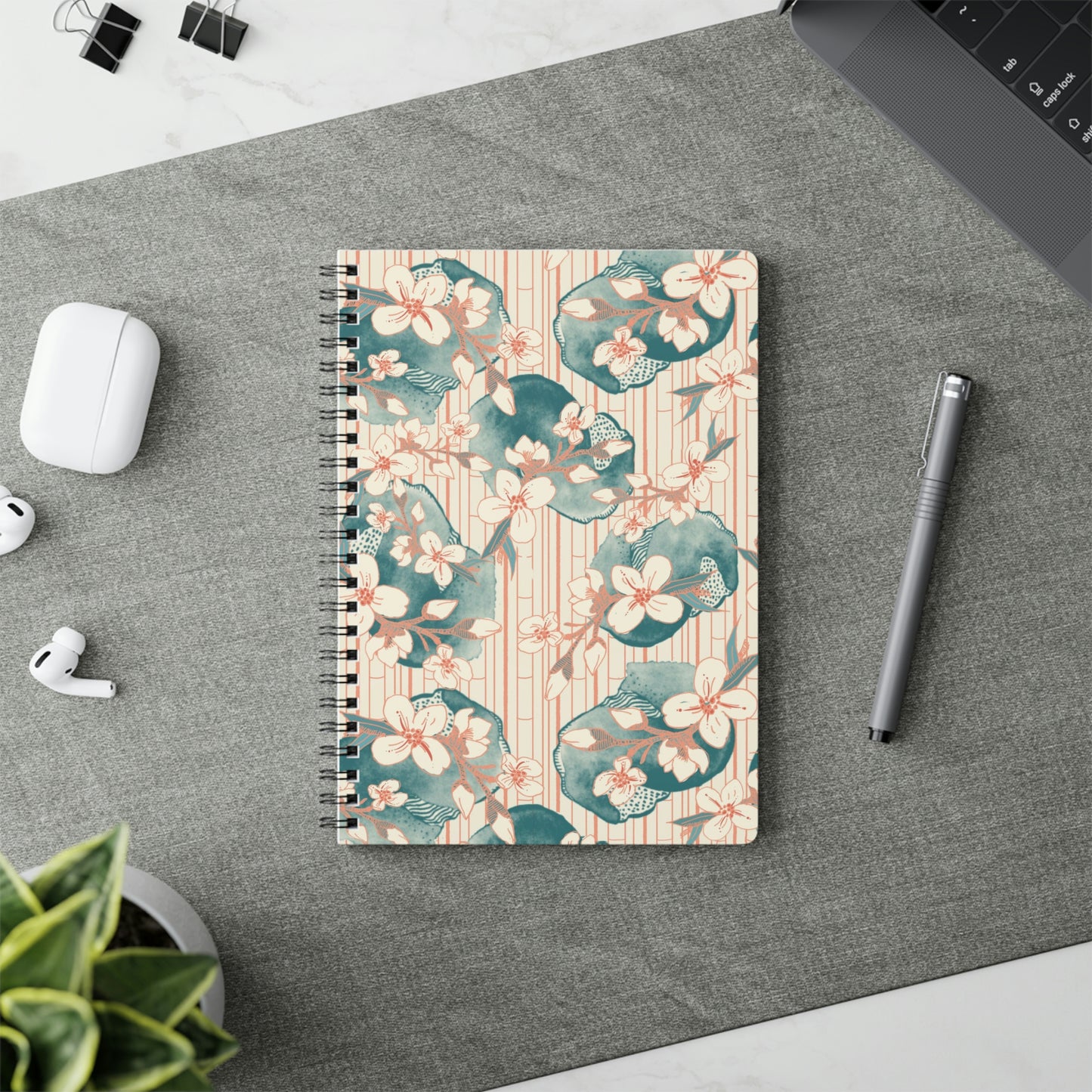 Cherry Blossom Spiral Notebook