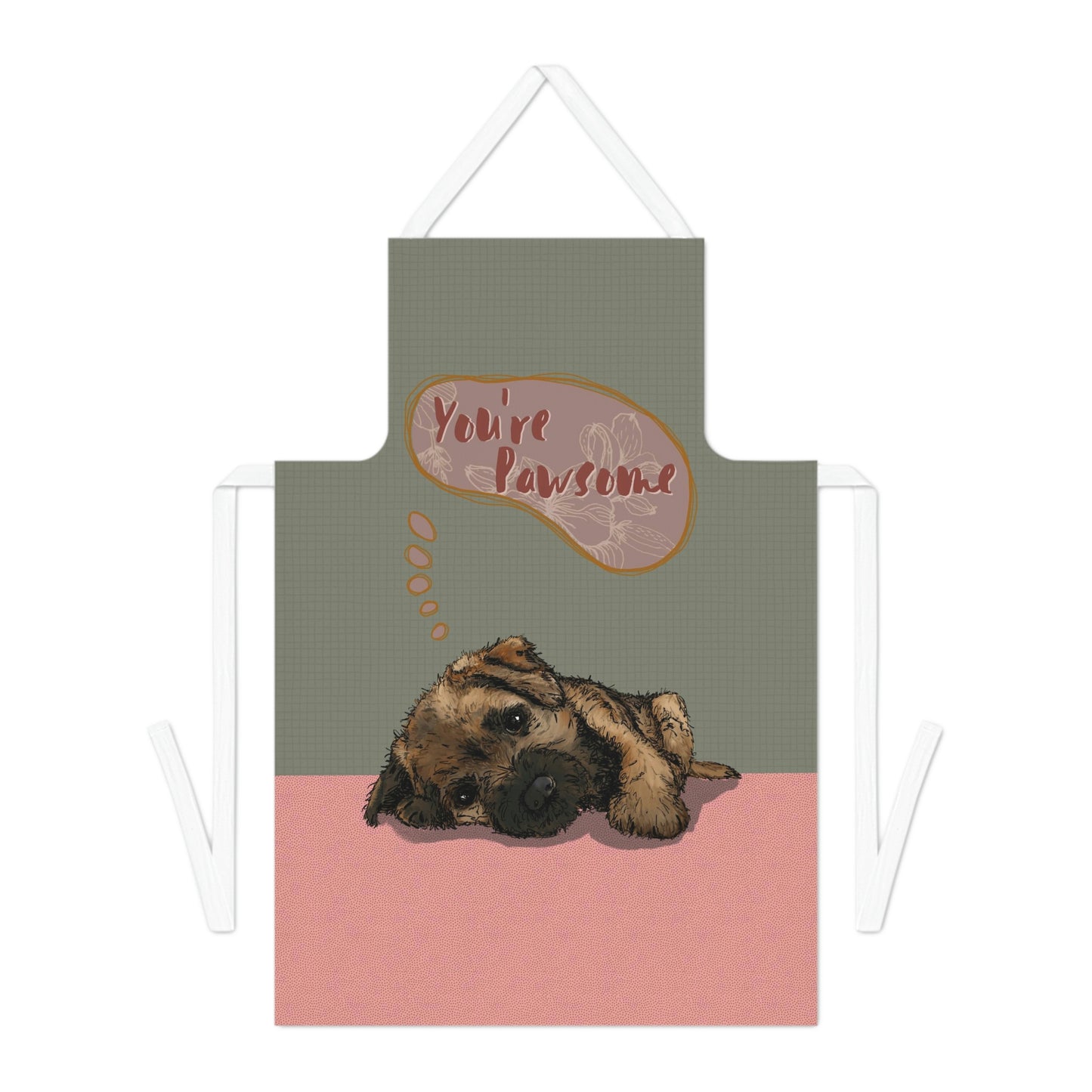 Puppy Border Terrier ‘You’re Pawsome’ Apron