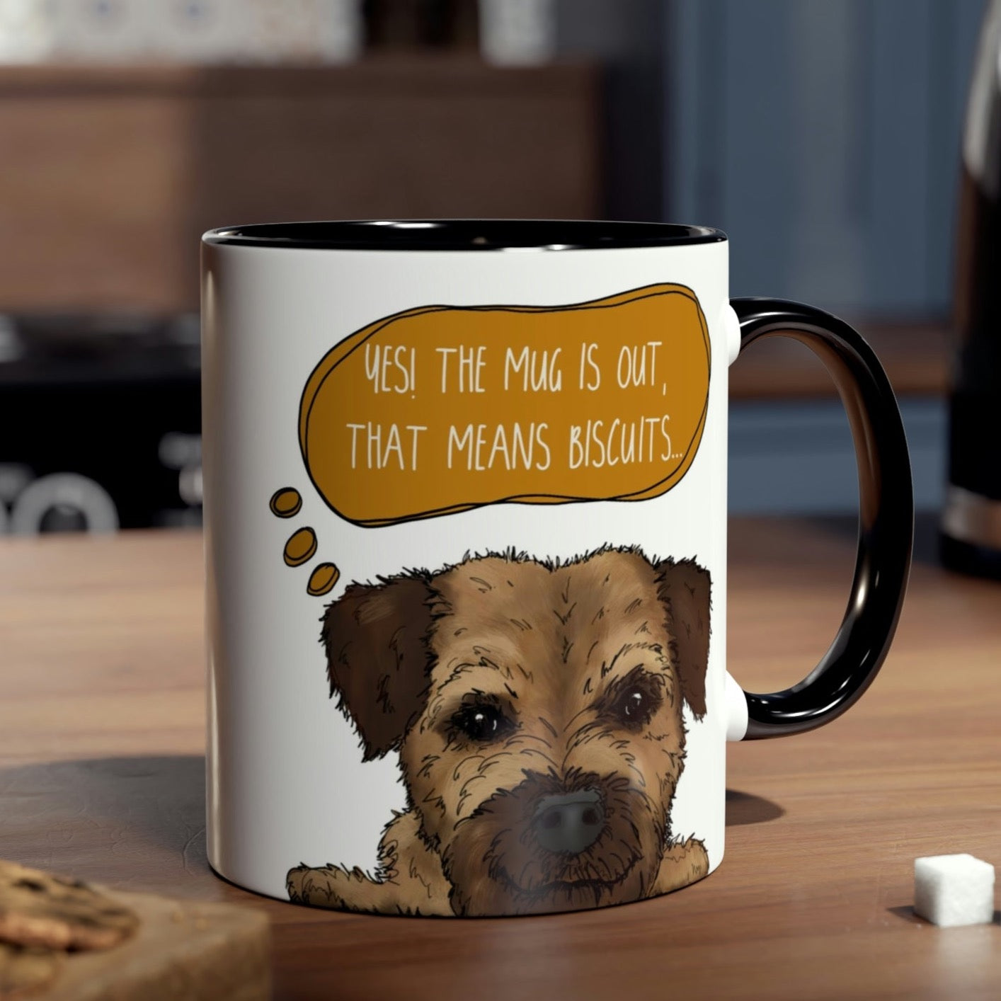 Cheeky Border Terrier Mug