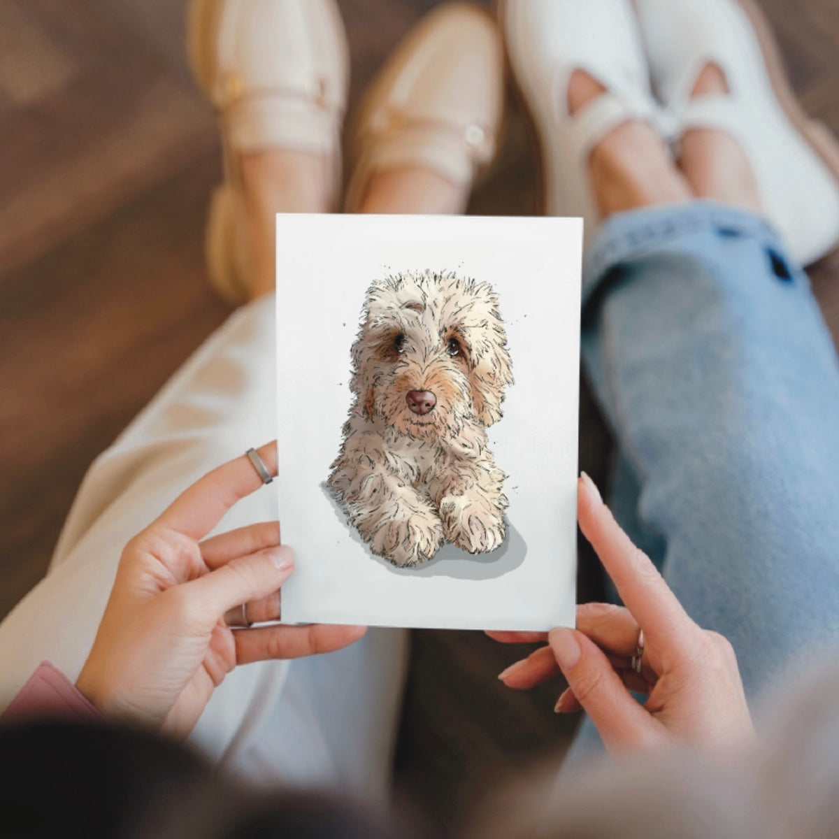 Cockapoo/cavapoo Notecard Set