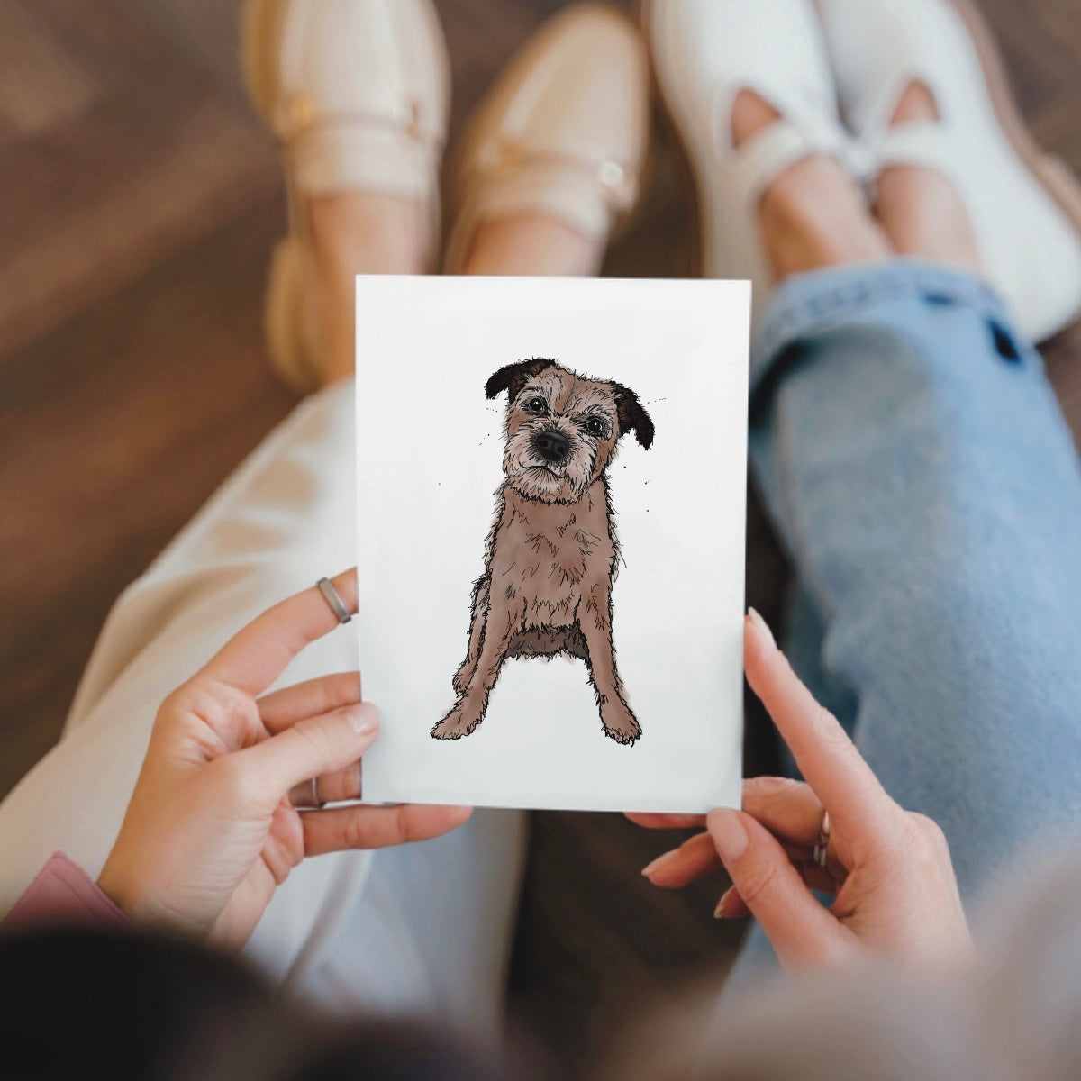 Border Terrier notecards 5 pack