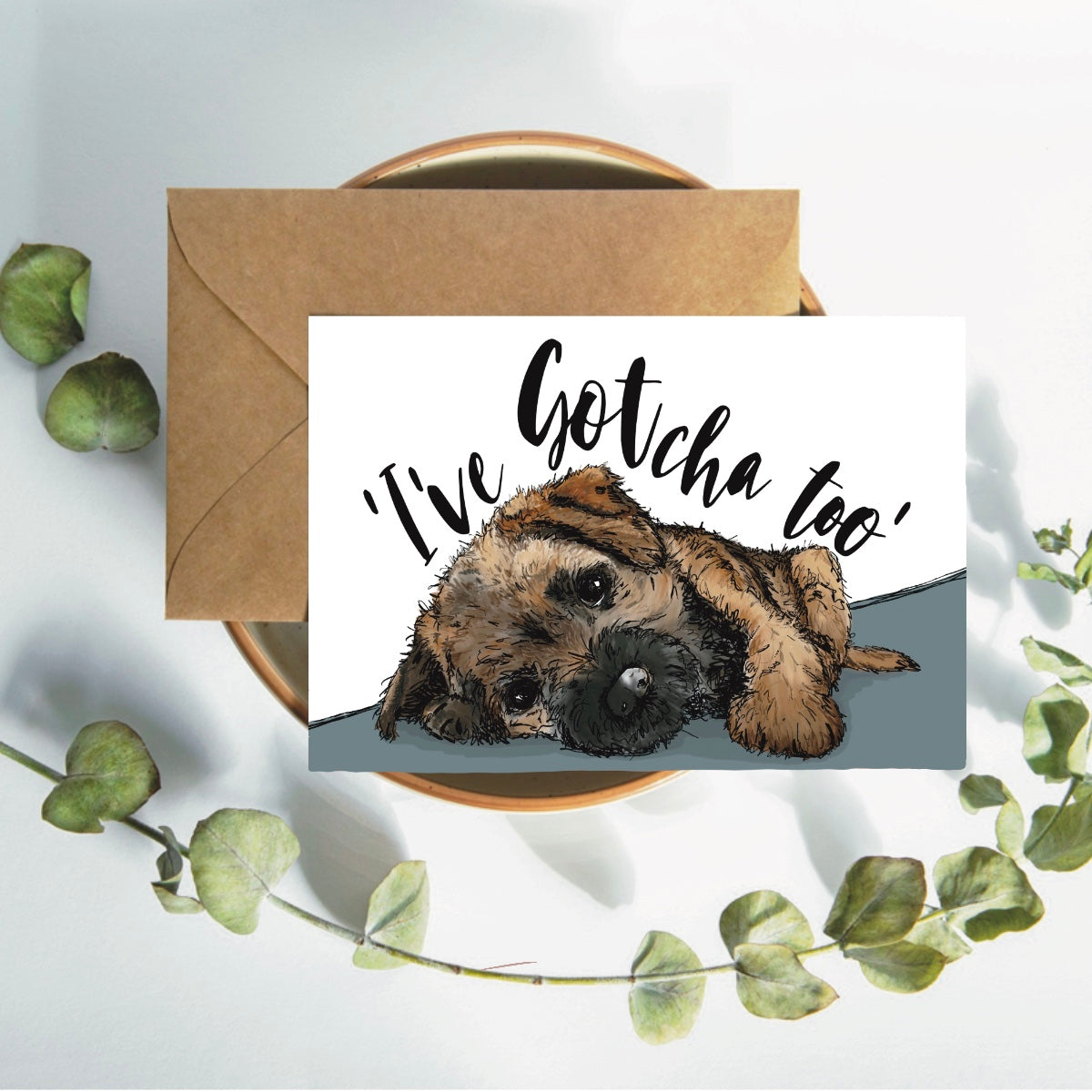 Border Terrier Gotcha Day Card