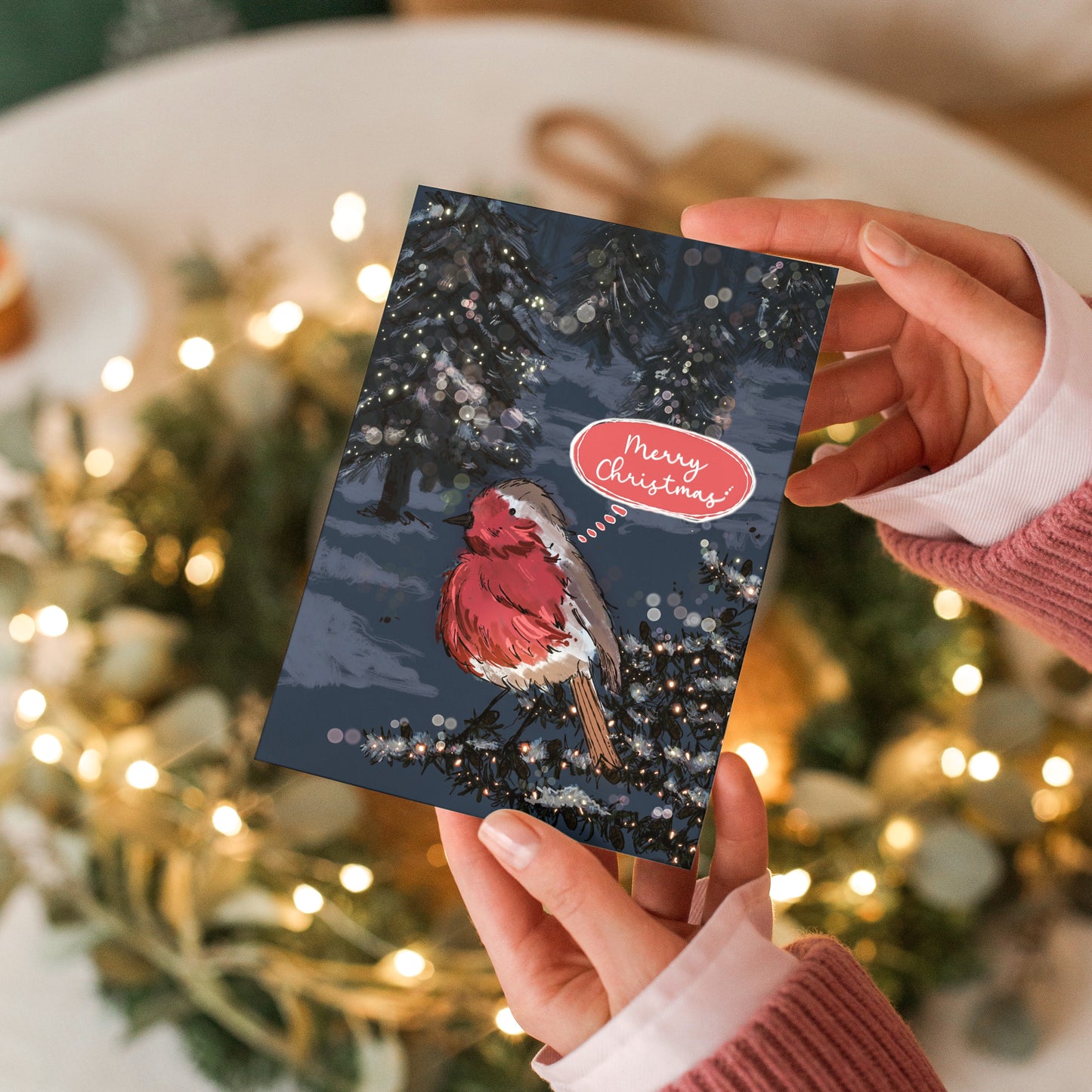 Red Robin Christmas Card Pack of 5