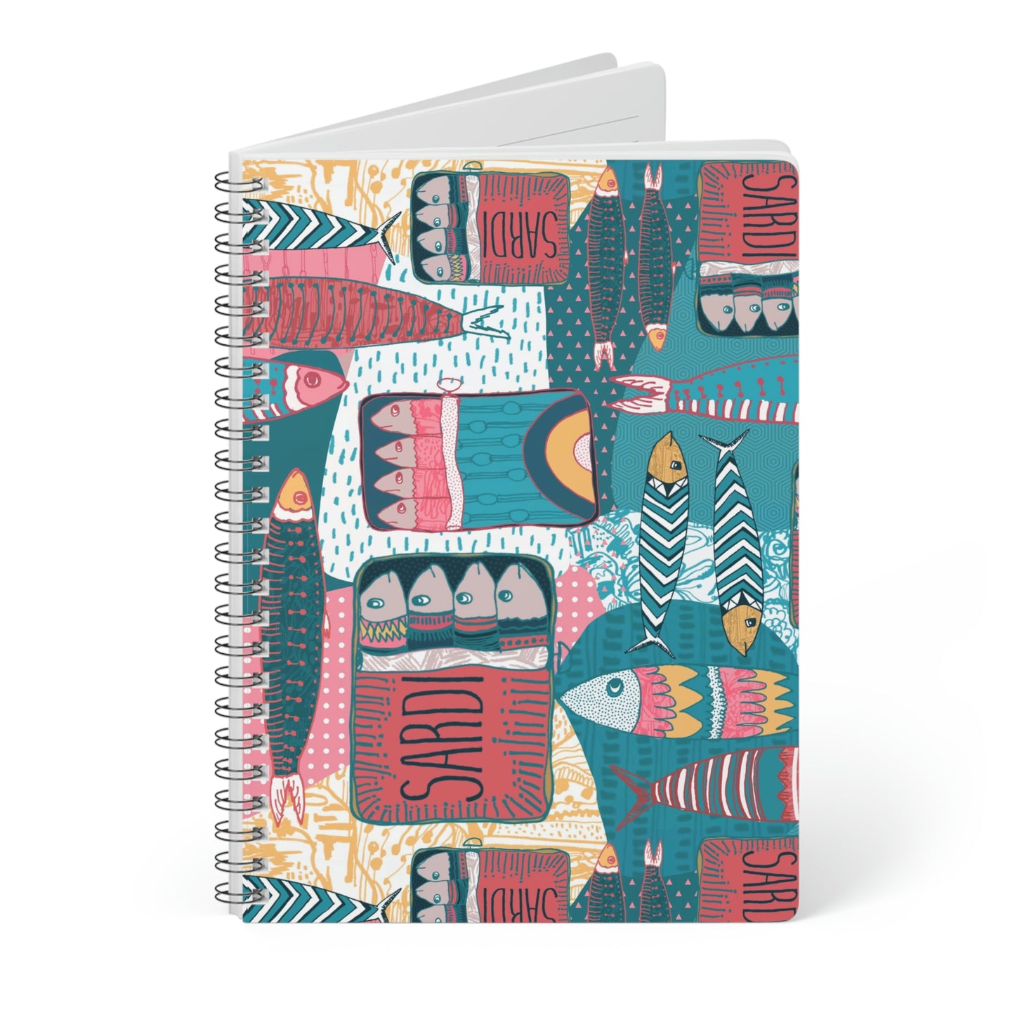 Sardines In A Can Spiral Notebook