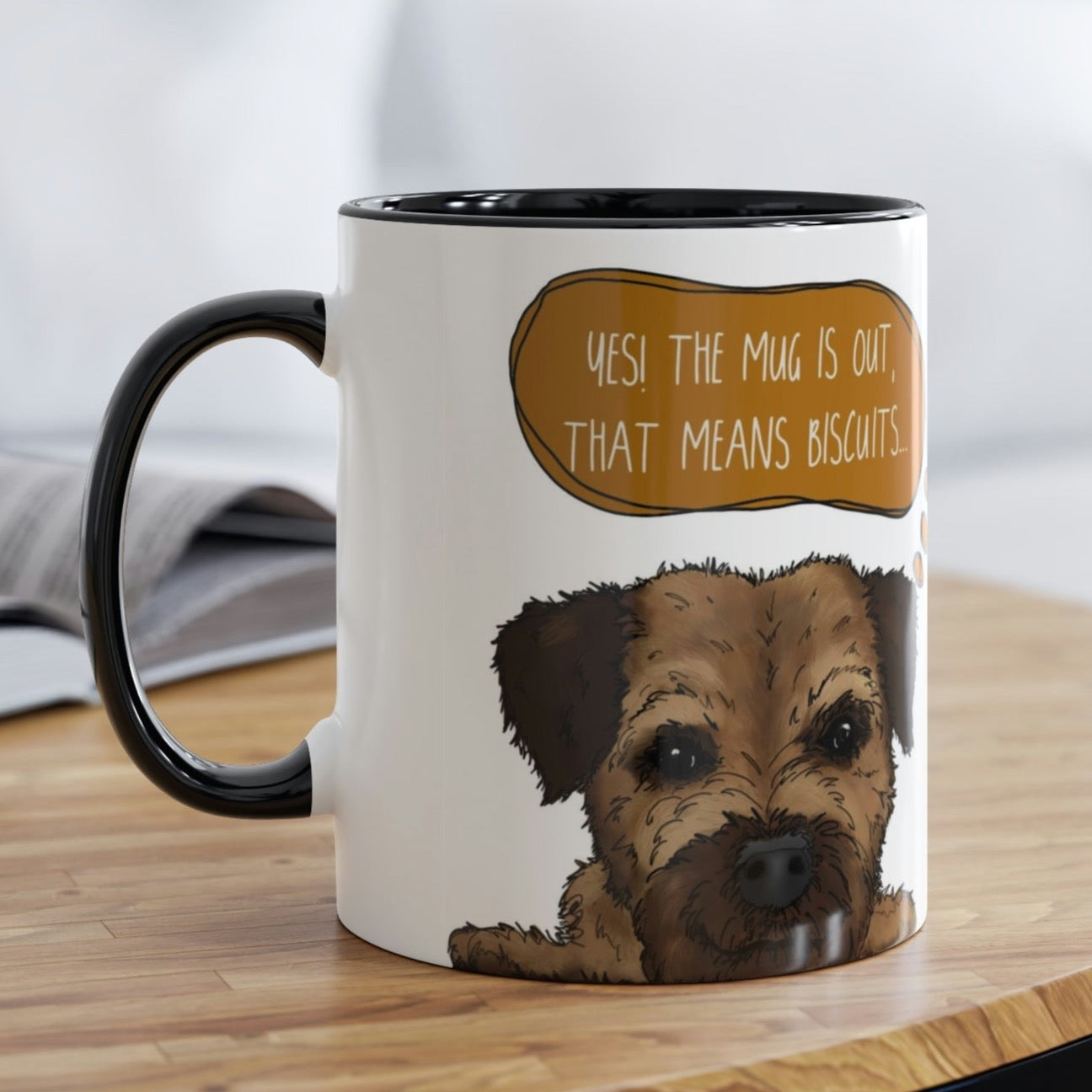 Cheeky Border Terrier Mug