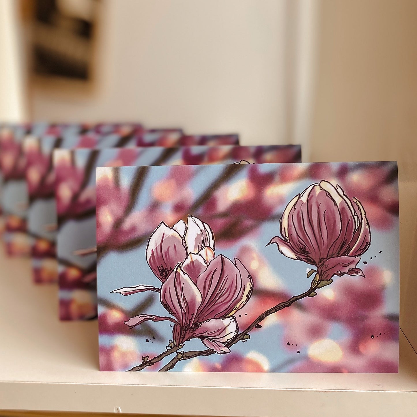 Magnolia in Sunlight notecards 5 pack