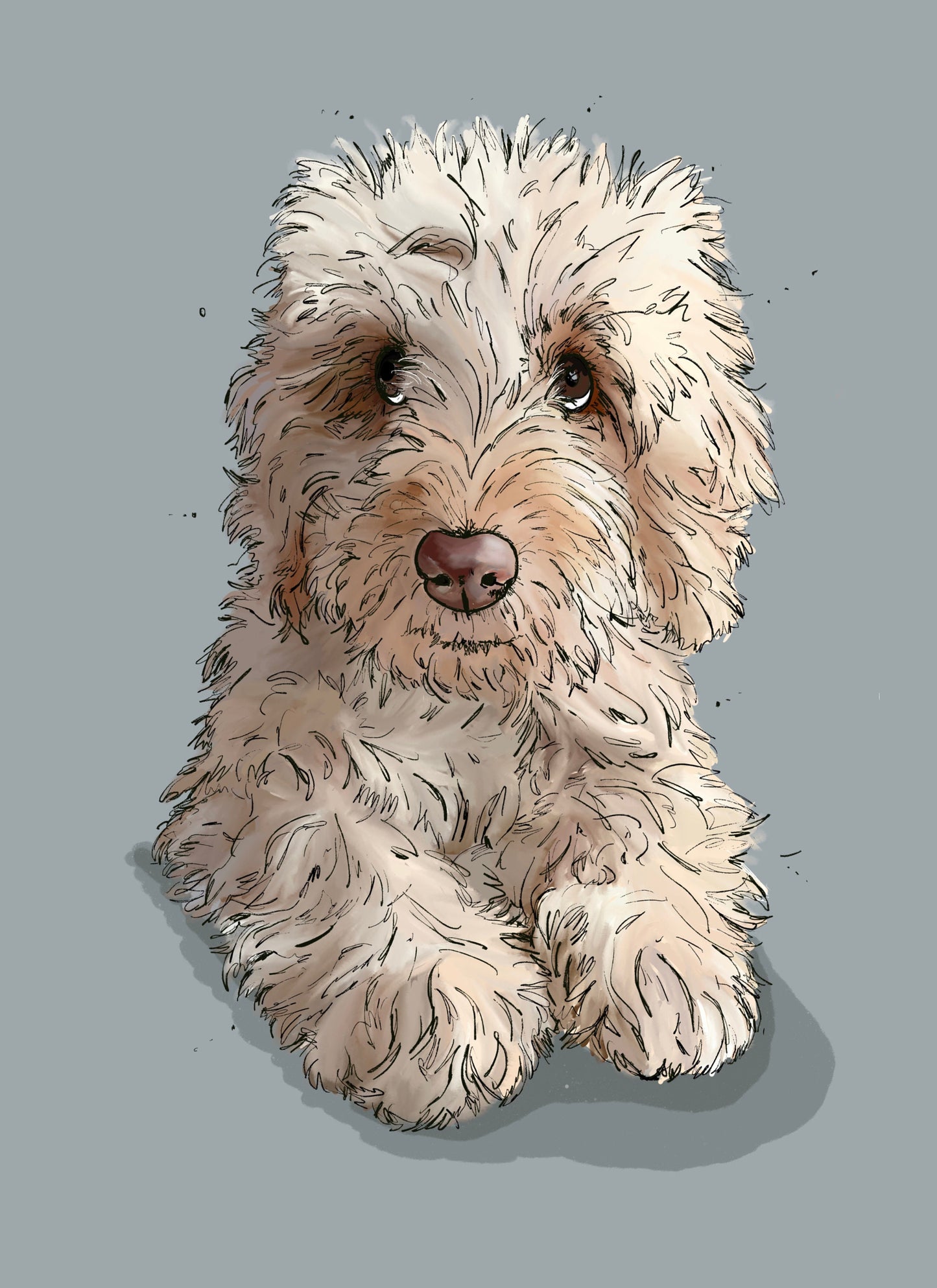 Personalised Original Digital Pet Portrait