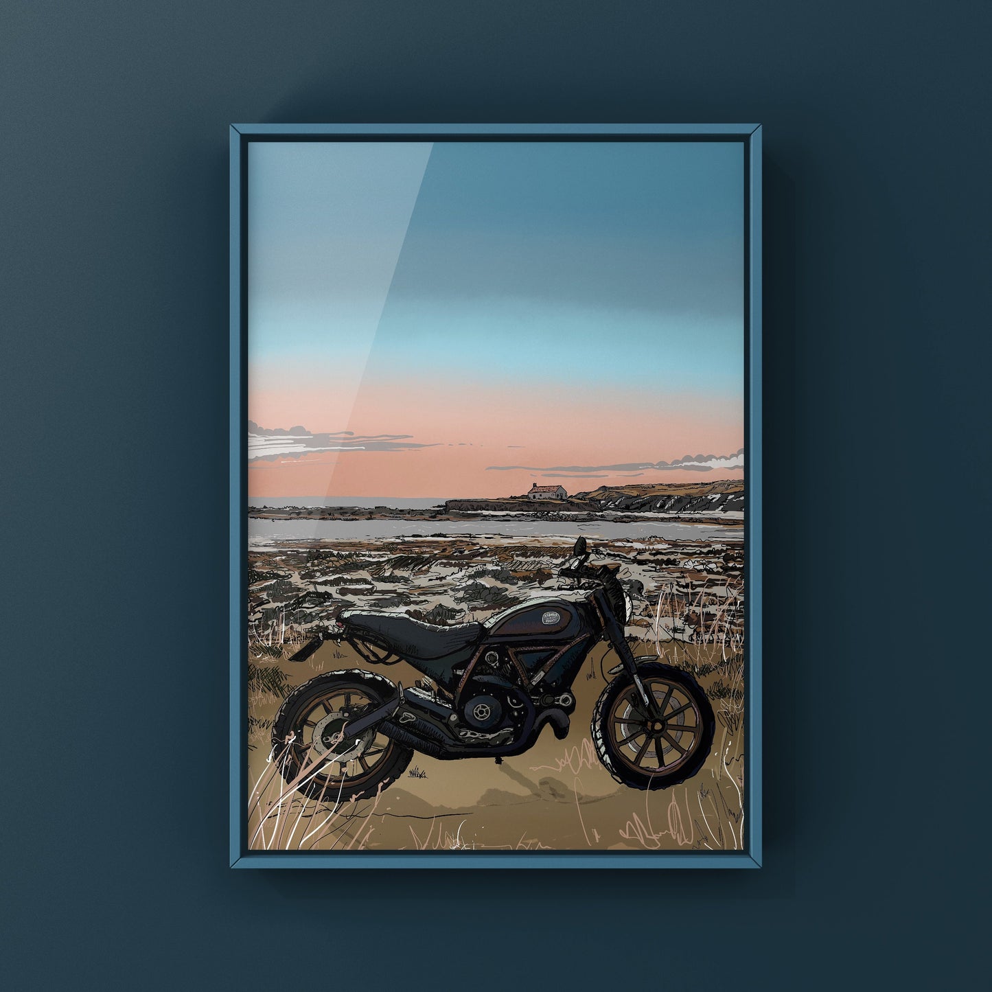 Personalised motorbike portrait from your photos