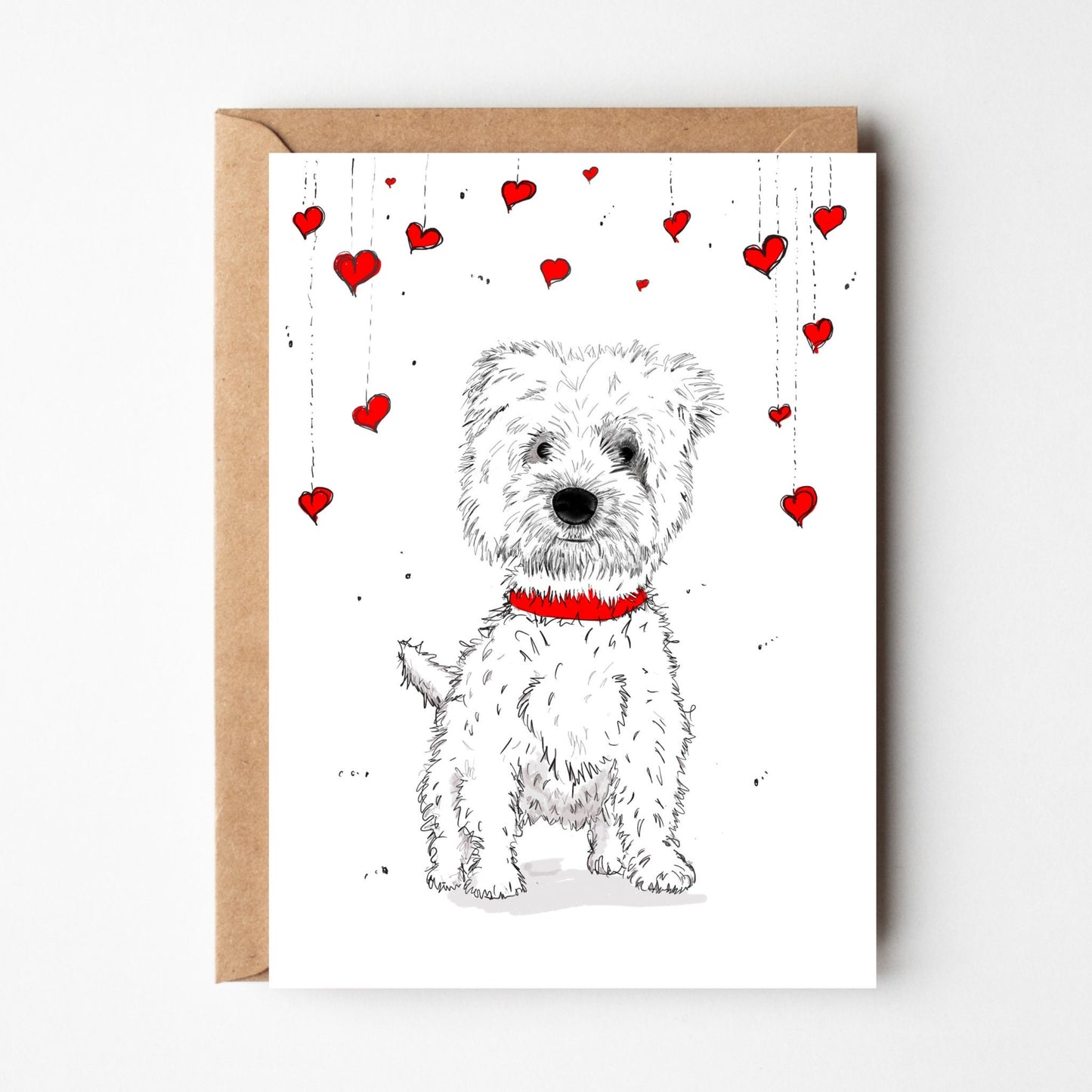 Westie anniversary / love card