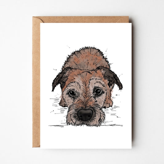 Border Terrier notecards 5 pack