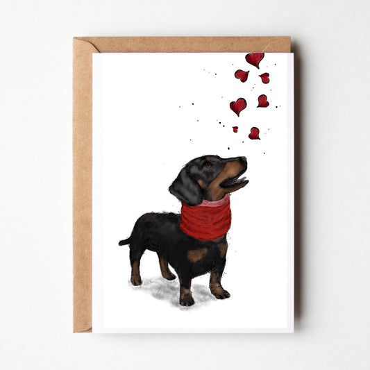 Dachshund Anniversary Card