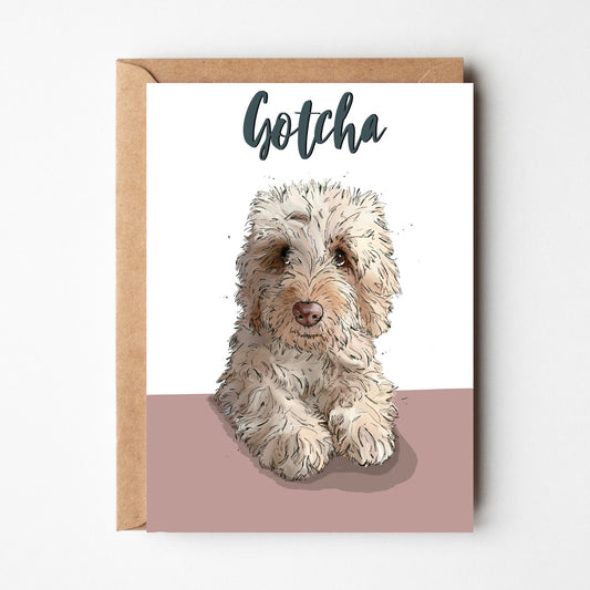 Cockapoo/cavapoo Gotcha Day Card