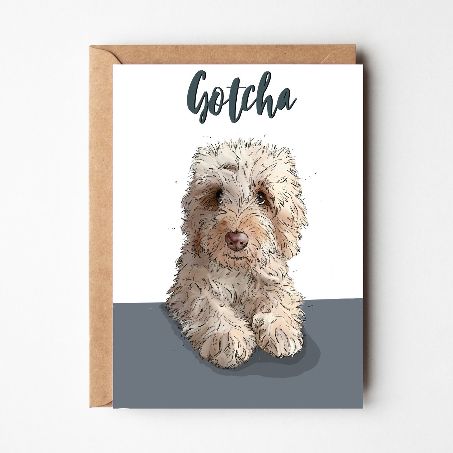 Cockapoo/cavapoo Gotcha Day Card