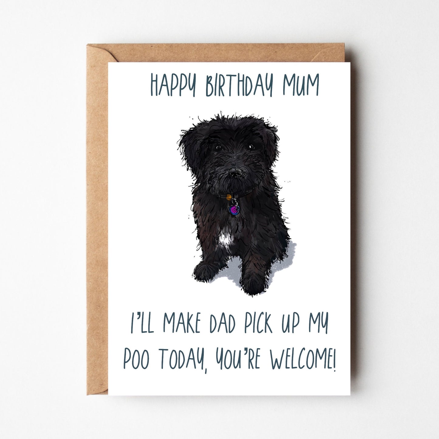 Cavapoo Birthday Card for Mum