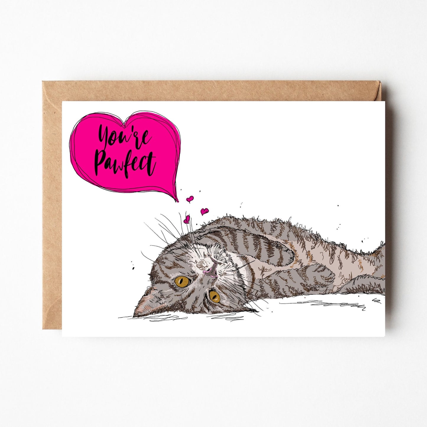 Tabby Cat Anniversary / Love Card